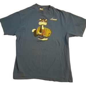 Vintage Single Stitch Hawaii Lets Boogie Cat Tshirt Size XL